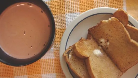 Hot Chocolate And Toast