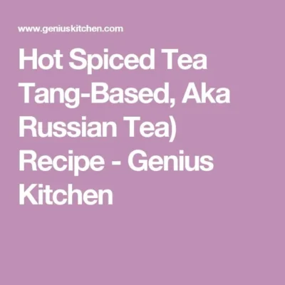 Hot Spiced Tea Tang-Based