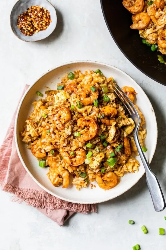 Hot & Spicy Chicken Shrimp Fried Rice