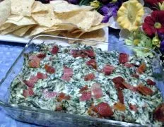 Hot Spinach Dip With Bacon