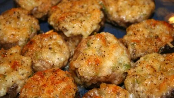 Hot Stuffed Cremini Mushrooms