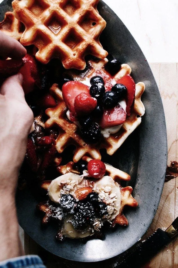 Hotel-Style Easy 2-Ingredient Waffle Batter Recipe