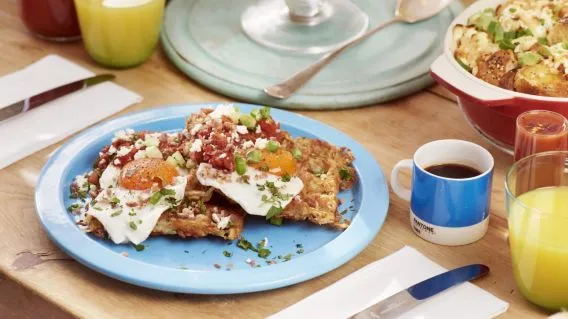 Huevos Rancheros Potato Waffles