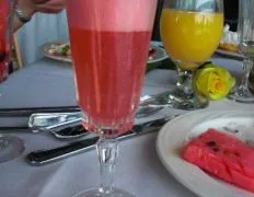 I got the idea when a Sunday brunch place we go to served watermelon juice