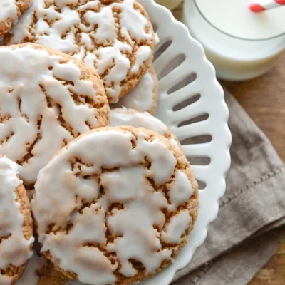 Iced Oatmeal Cookies