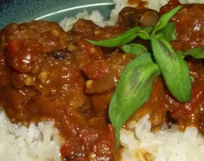 Indian Beef Rissoles With Rogan Josh