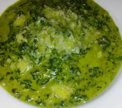 Indian Creamed Spinach -Palak Not Paneer