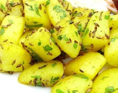 Indian Cumin Potatoes  Jeera Aloo