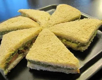 Indian Green Chutney Sandwich