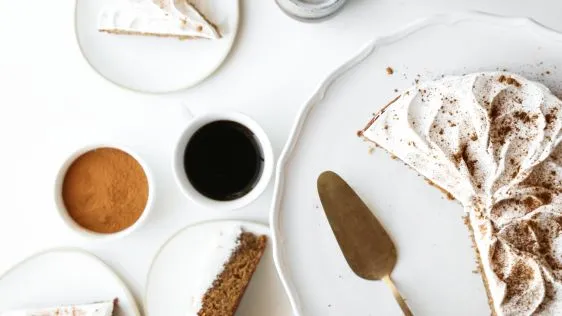 Indian Pudding Cake With Molasses Cream