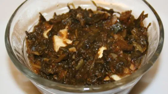 Indian Saag Paneer Low Fat Cheese With