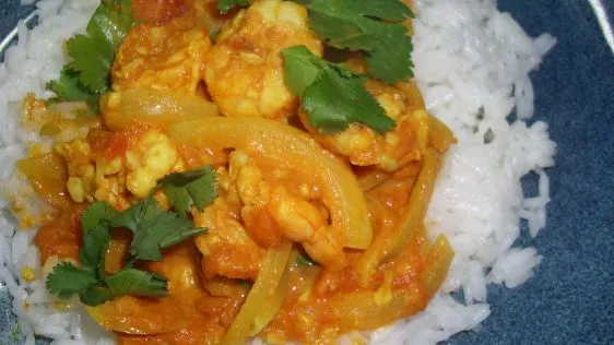 Indian Shrimp Prawn Curry