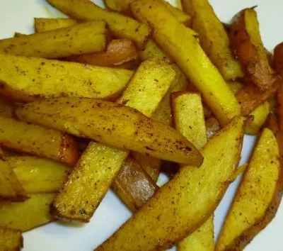 Indian Spiced Baked Potato Sticks