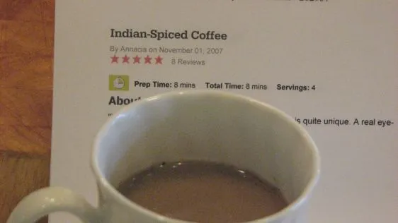 Indian-Spiced Coffee