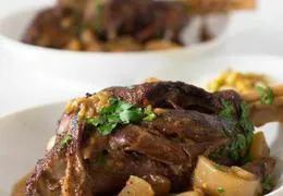 Indian Style Lamb Shanks With Dried Apricots