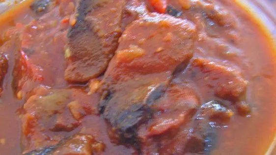 Indian Style Mushrooms In A Tomato Sauce