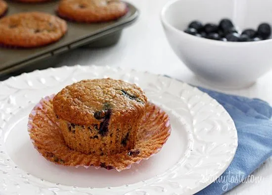 Insanely Good Blueberry Oatmeal Muffins