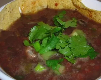 Instant Black Bean Soup