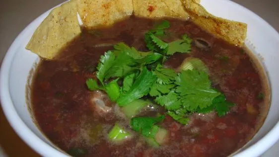 Instant Black Bean Soup