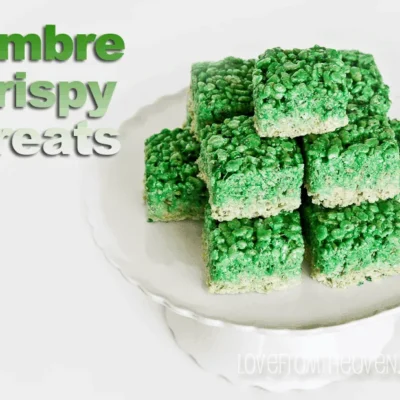 Irish-Inspired Crispy Marshmallow Bars For St. Patrick'S Day