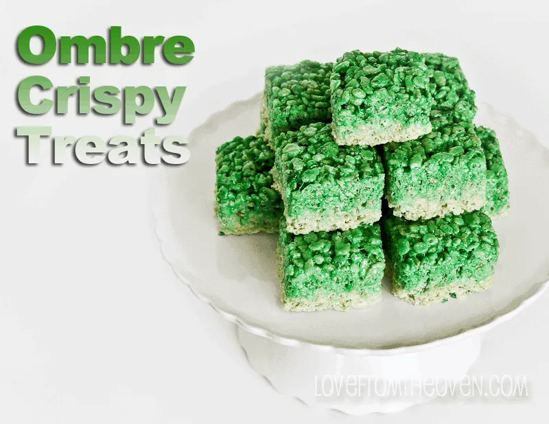 Irish-Inspired Crispy Marshmallow Bars for St. Patrick’s Day