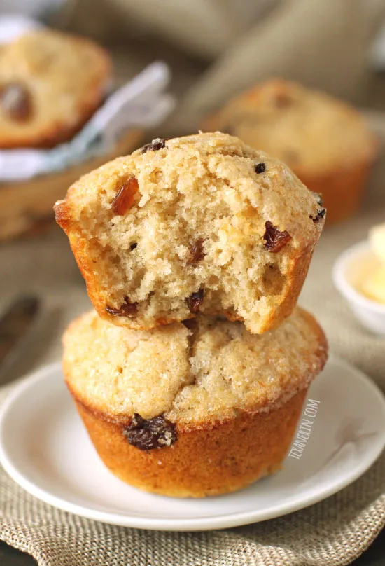 Irish Soda Bread Muffins Made with Whole Wheat for a Healthier Twist