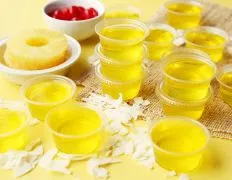 Island Pineapple Coconut Jello Shots