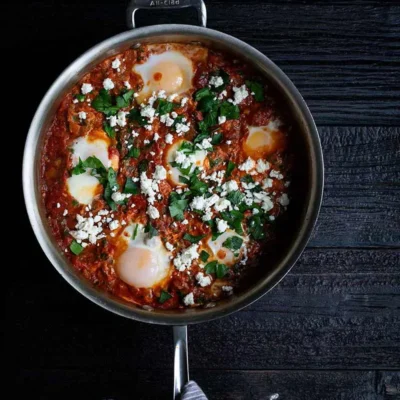 Israeli Shakshuka Skillet Poached