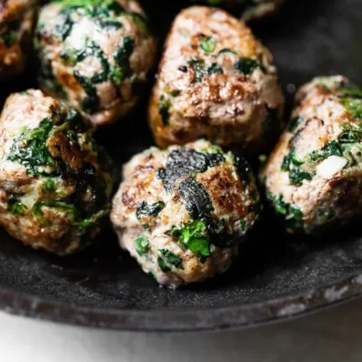 Italian Beef And Spinach Meatballs