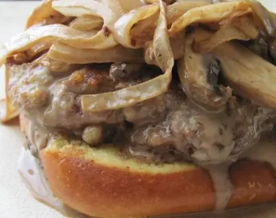 Italian Beef Patties With Balsamic Cream