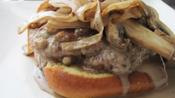 Italian Beef Patties With Balsamic Cream