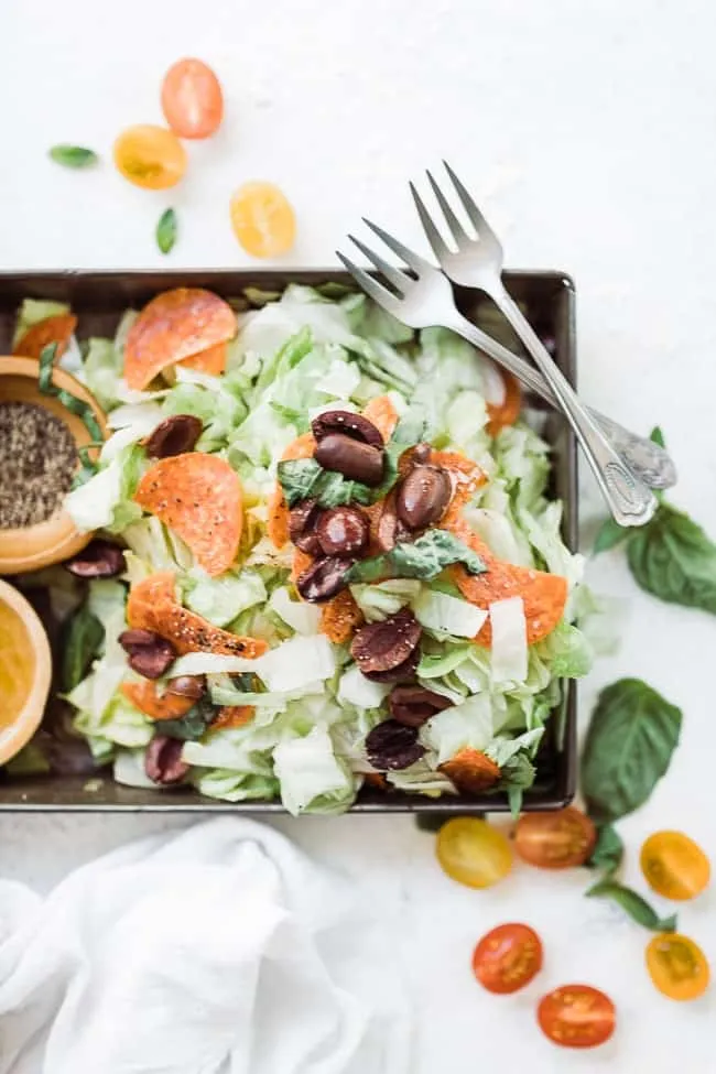 Italian Chopped Salad Pizzas