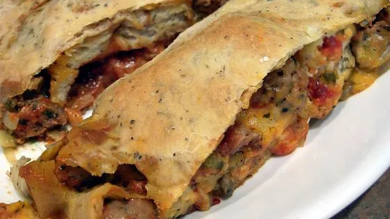 Italian Sausage Stromboli Aka Sausage Bread