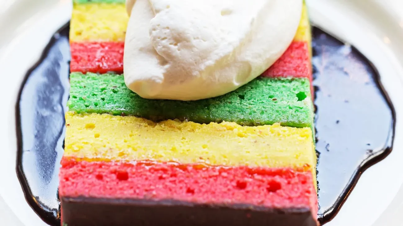 Italian Tri Color Cookies Rainbow