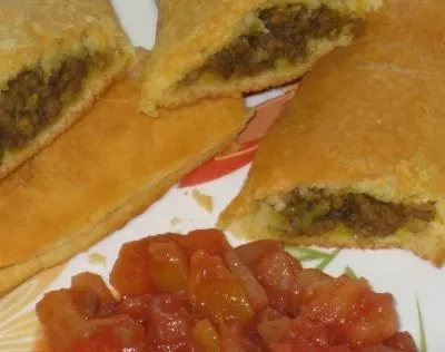 Jamaican-Inspired Spicy Meat Pies With Tropical Salsa Recipe