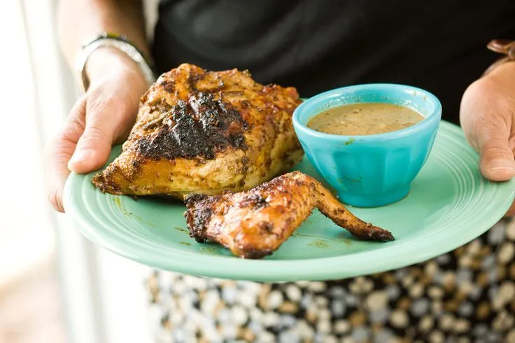 Jamaican Jerk Chicken  la Negril Beach: A Smoky Delight