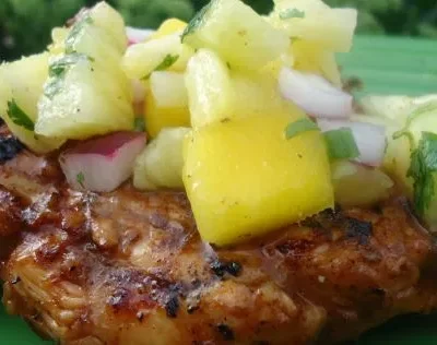 Jamaican Jerk Chicken With Pineapple Mango Salsa