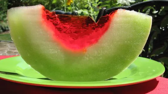 Jello Melon Wedges