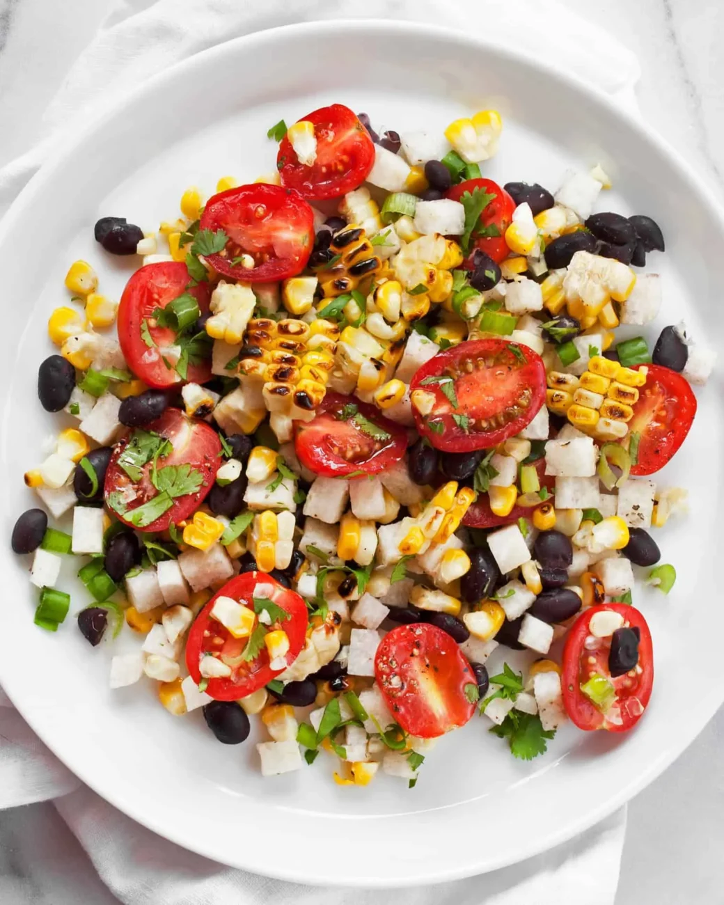 Jicama, Tomato, And Black Bean Salad