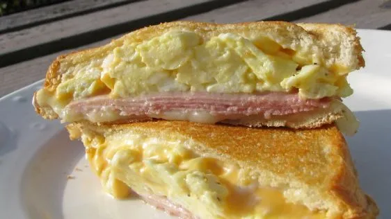 Judes Grilled Ham And Egg Sandwich