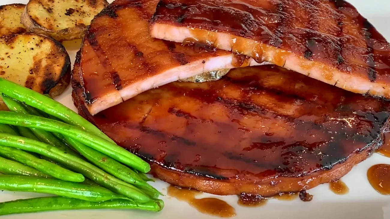 Juicy Glazed Ham Steaks with a Tangy Twist