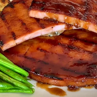 Juicy Glazed Ham Steaks With A Tangy Twist