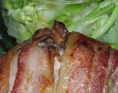 Juicy Oven-Baked Chicken Breast Wrapped In Flavorful Bacon