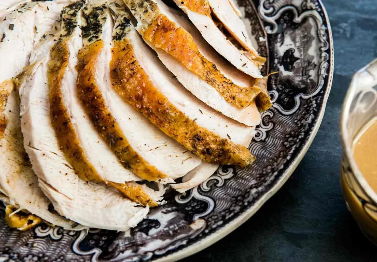 Juicy Roasted Turkey Breast with Homemade Gravy Recipe