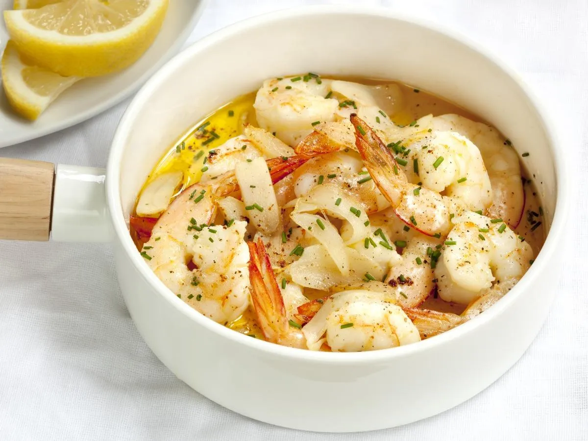 Jumbo Shrimp With Chive Butter