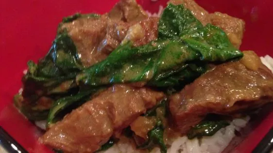 Kashmir Lamb With Spinach