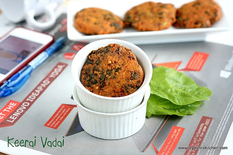 Keerai Vada