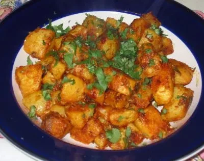 Khasta Aloo Spicy Pan Fried Potatoes