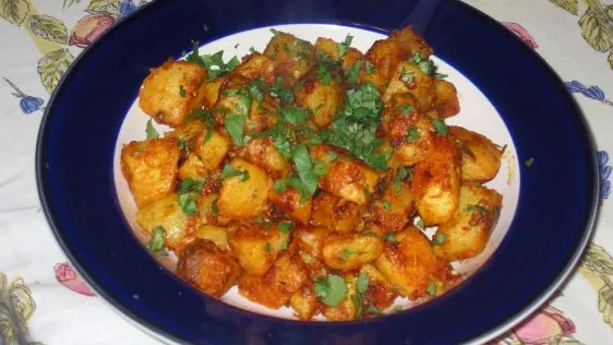 Khasta Aloo Spicy Pan Fried Potatoes