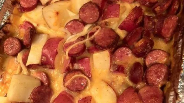 Kielbasa And Potato Bake